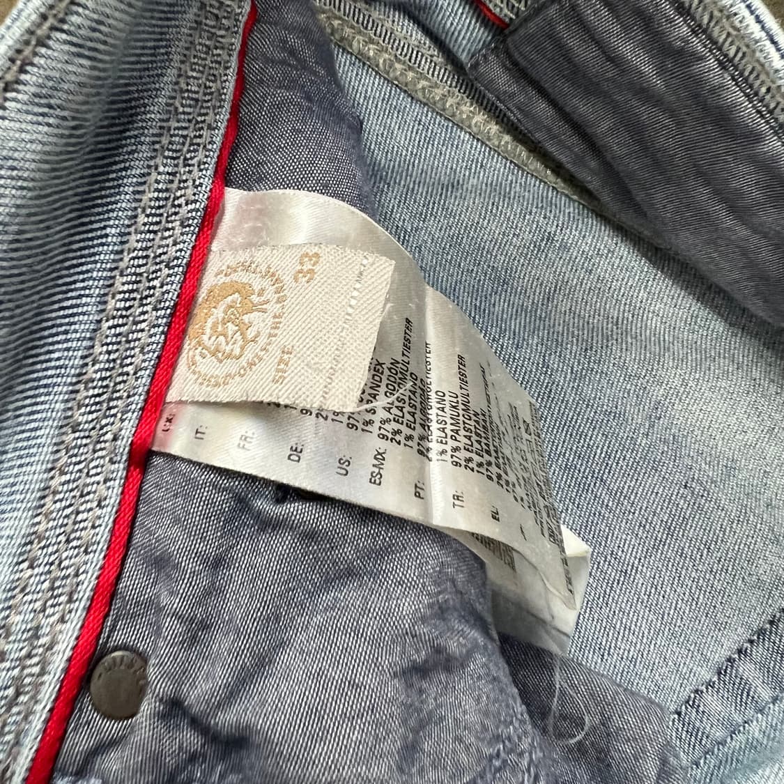 33) 디젤 테파 빈티지 워싱 데님팬츠 청바지 상품이미지7