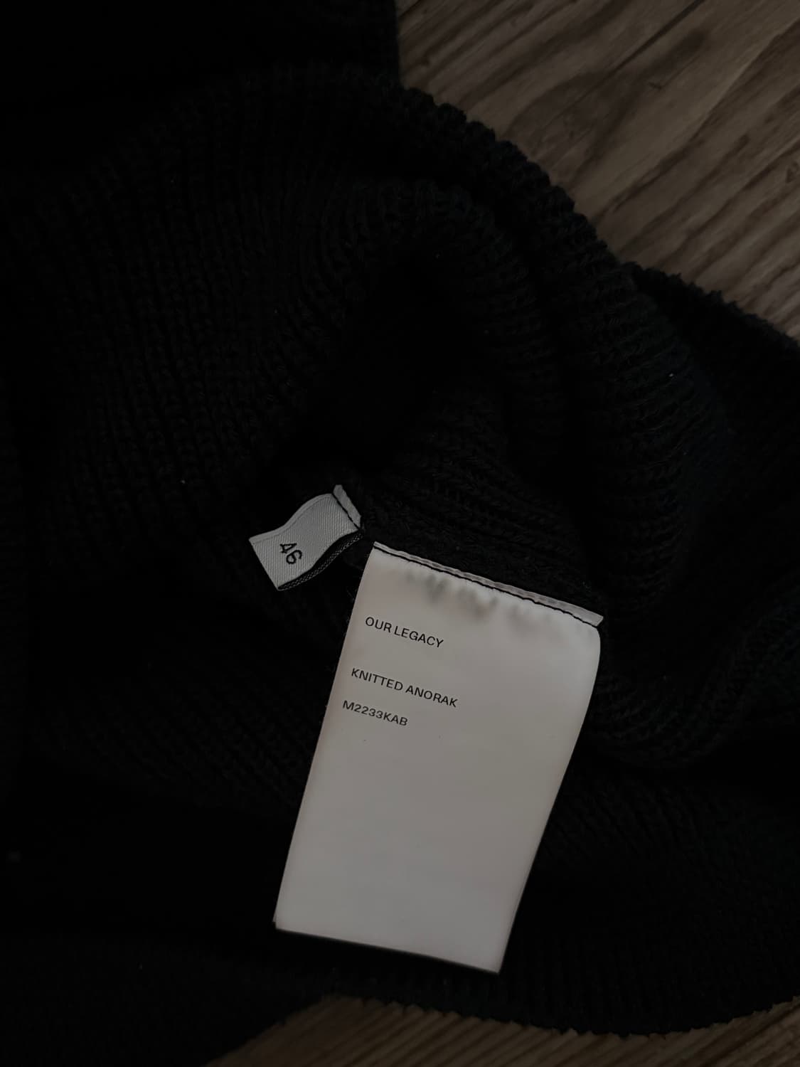 아워레가시 집업니트 46사이즈 상품이미지3