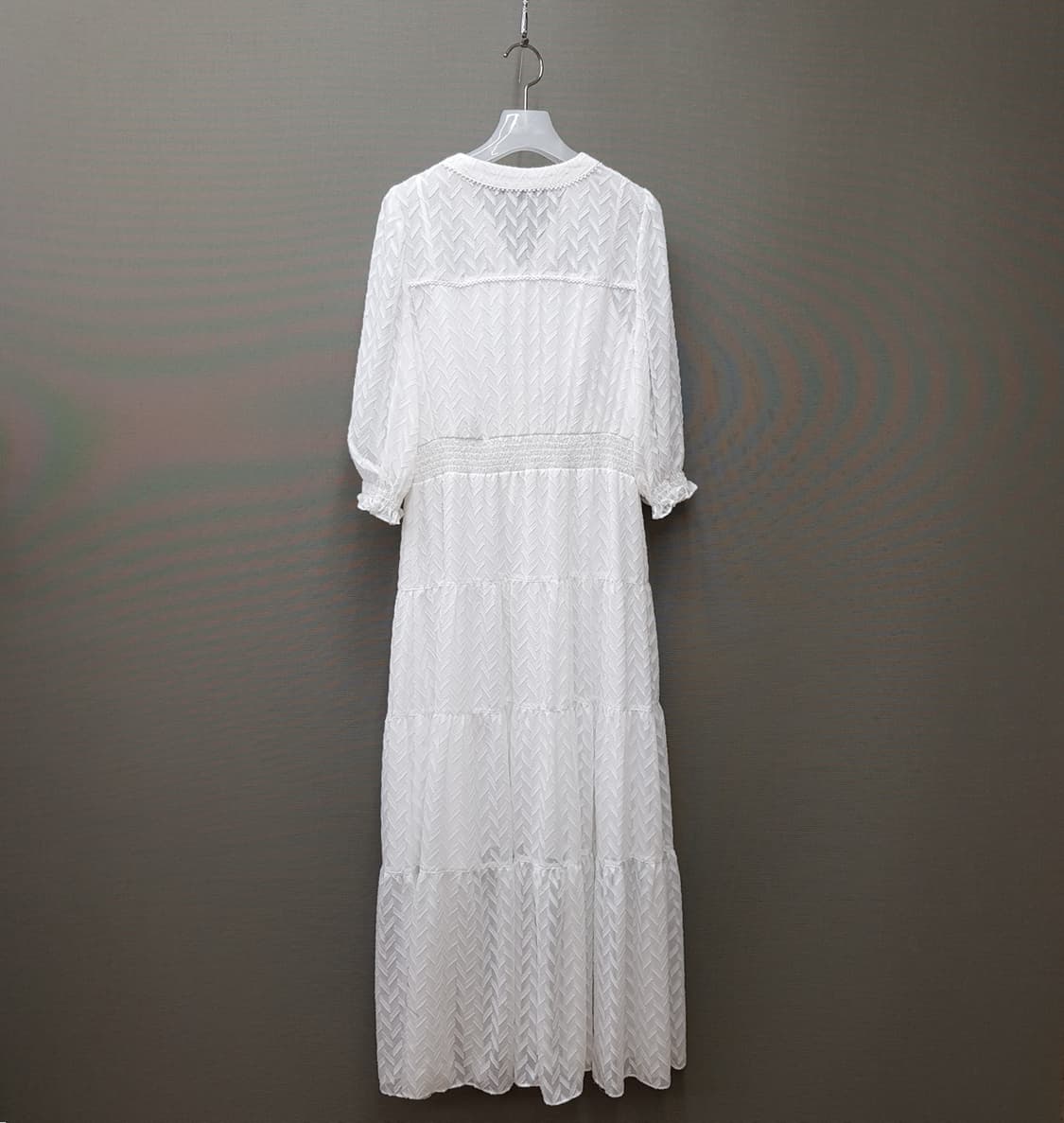 마쥬 maje 2022 브이넥 롱 티어드 원피스 S사이즈 상품이미지5