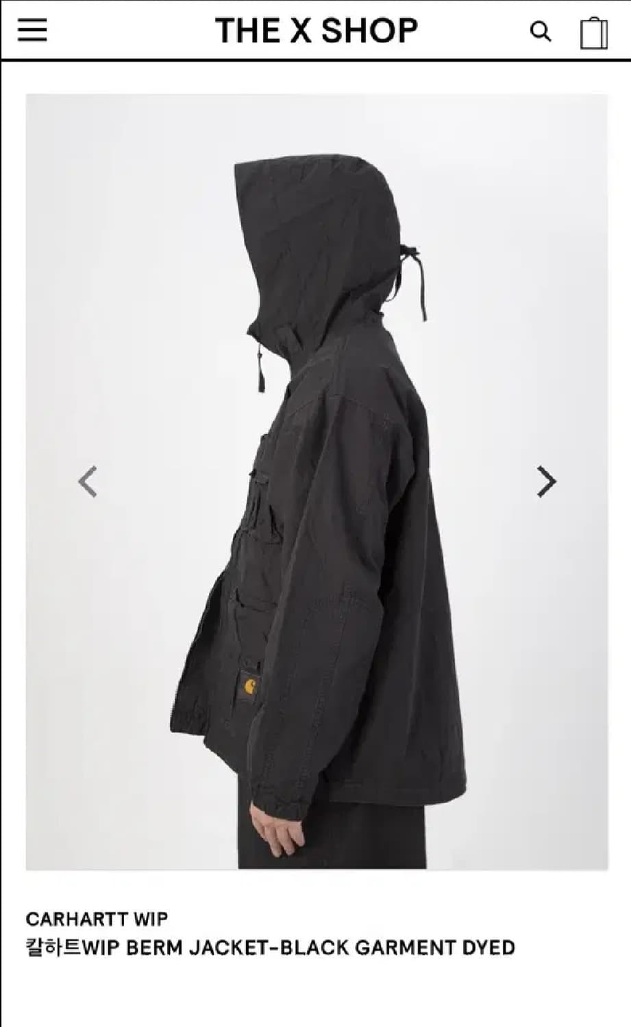칼하트WIP Berm Jacket (Black) 자켓 M 100-105 상품이미지2