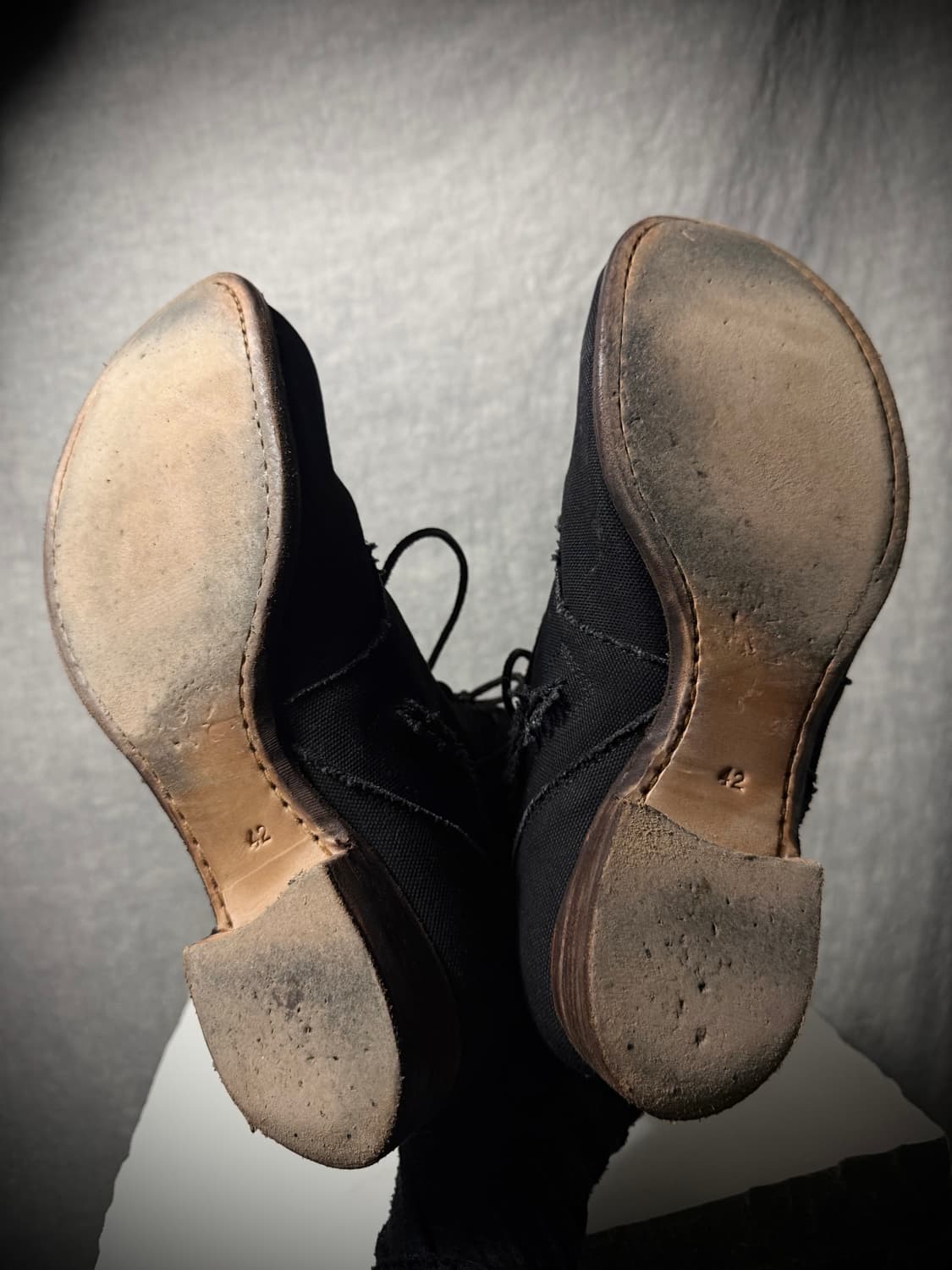 Devoa Stitch Canvas Back Zip Boots  상품이미지10