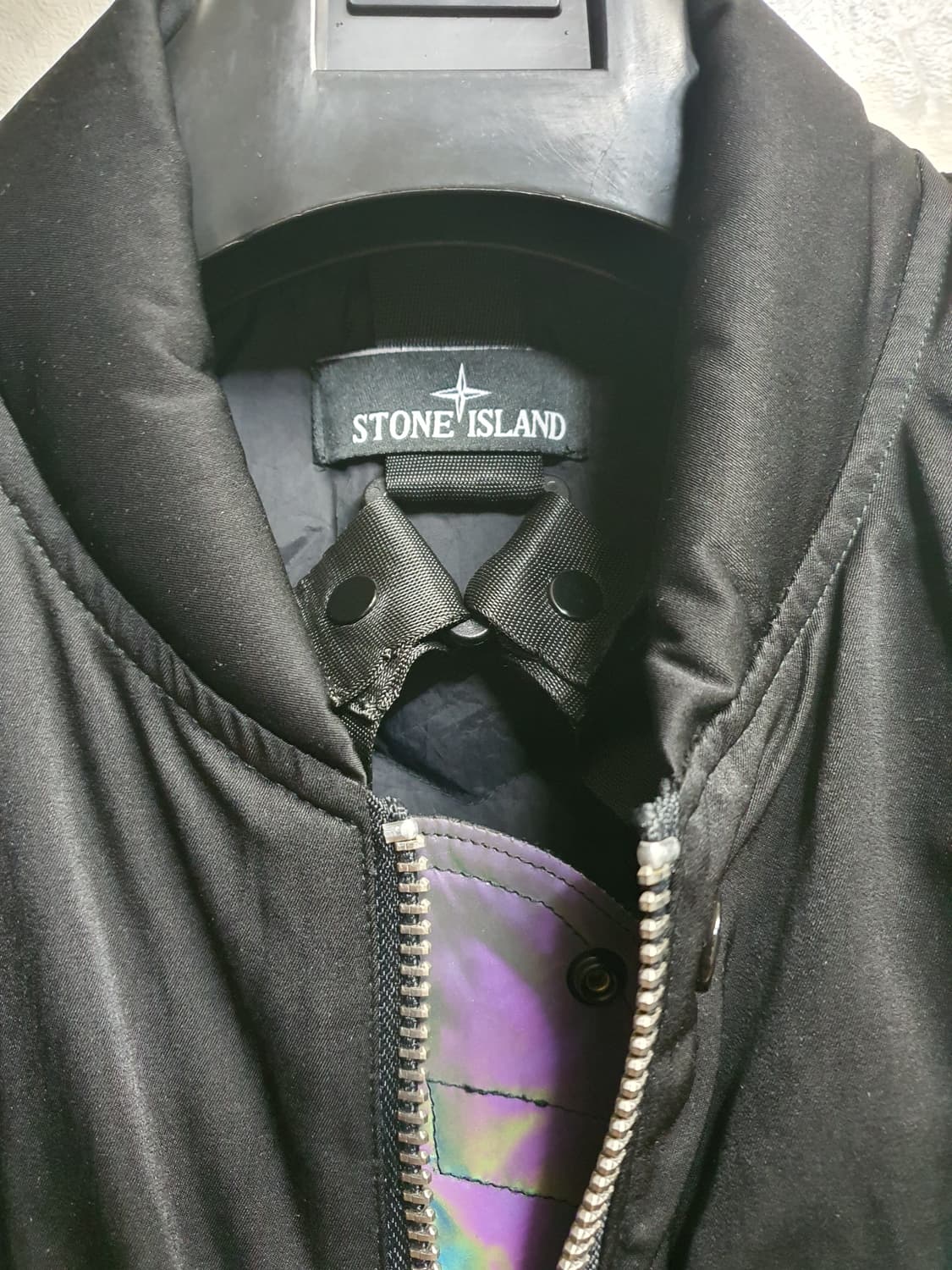 스톤아일랜드 블랙 봄버 자켓 95 상품이미지2