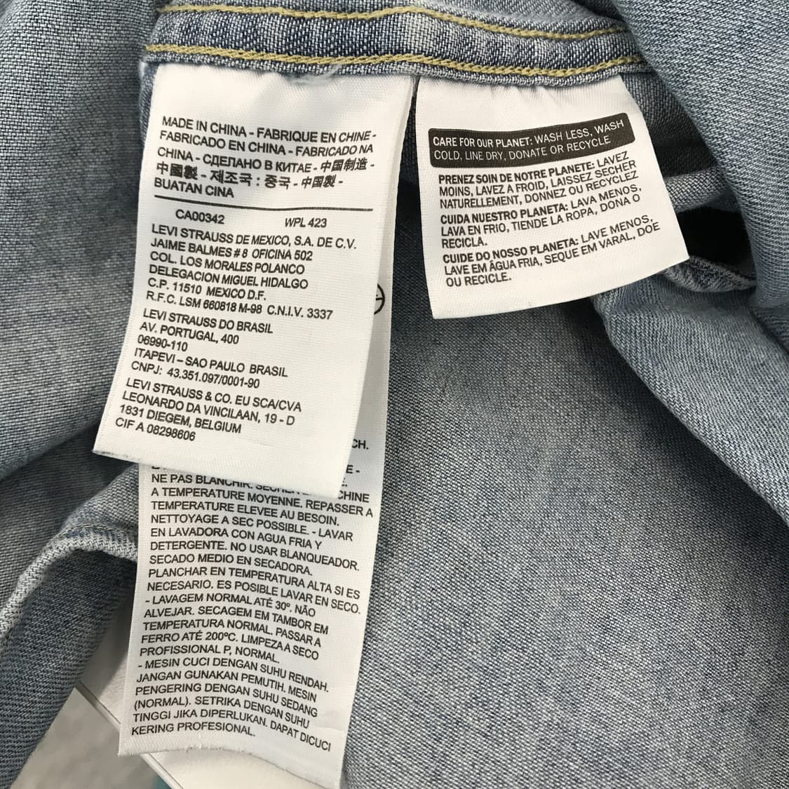 리바이스 웨스턴 데님셔츠 [M] 상품이미지6