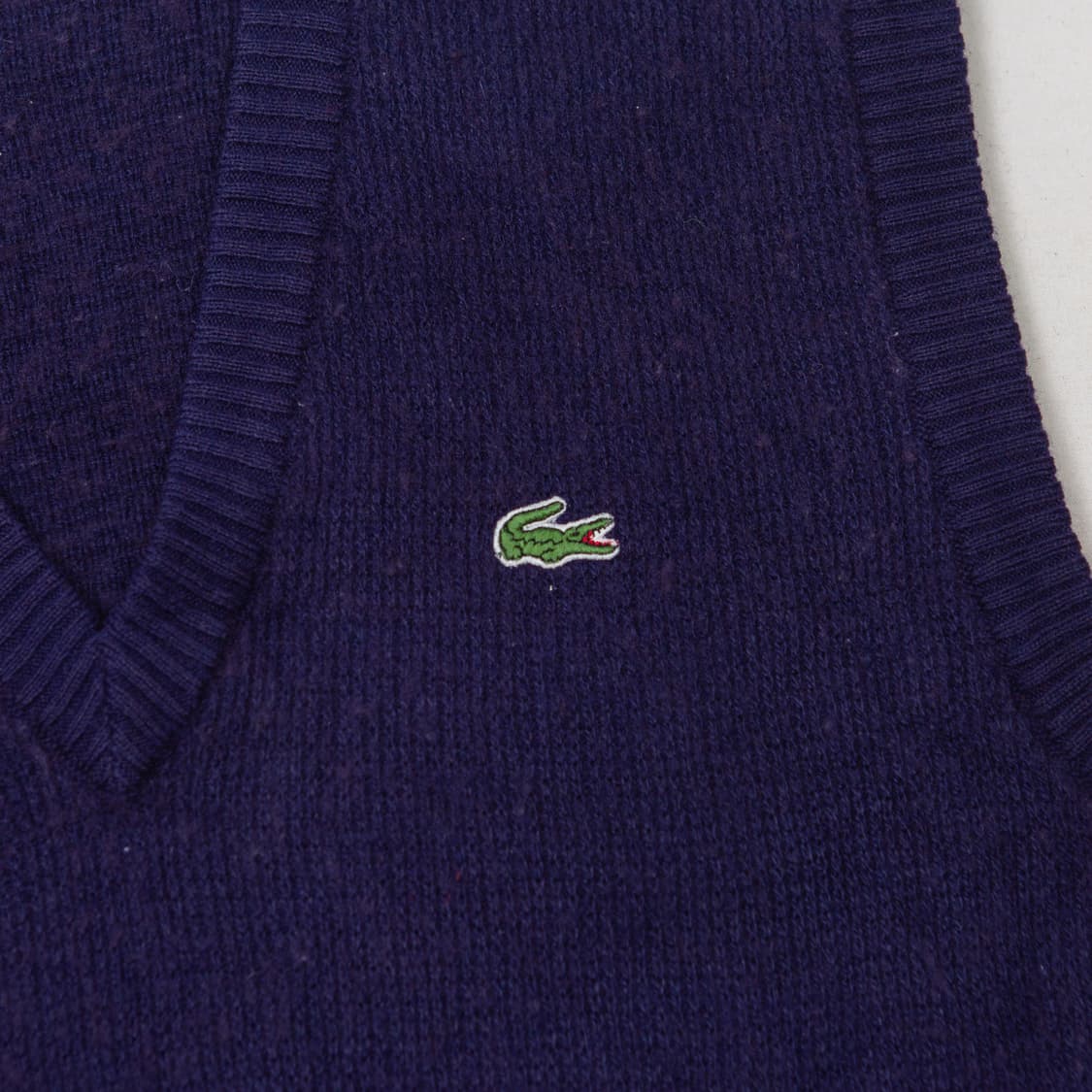 70s Chemise 라코스테 아가일 니트 베스트 상품이미지4