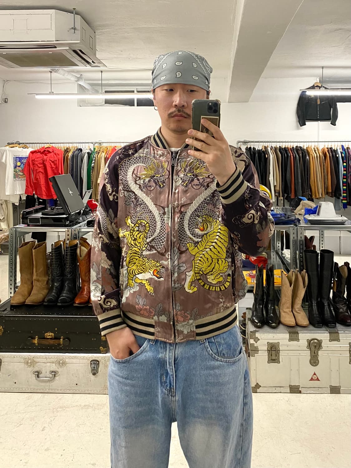 VTG reversible skajan 빈티지 리버시블 스카잔 상품이미지1