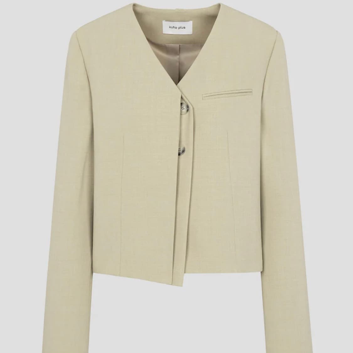 구호플러스 크롭 정장 자켓 상품이미지1