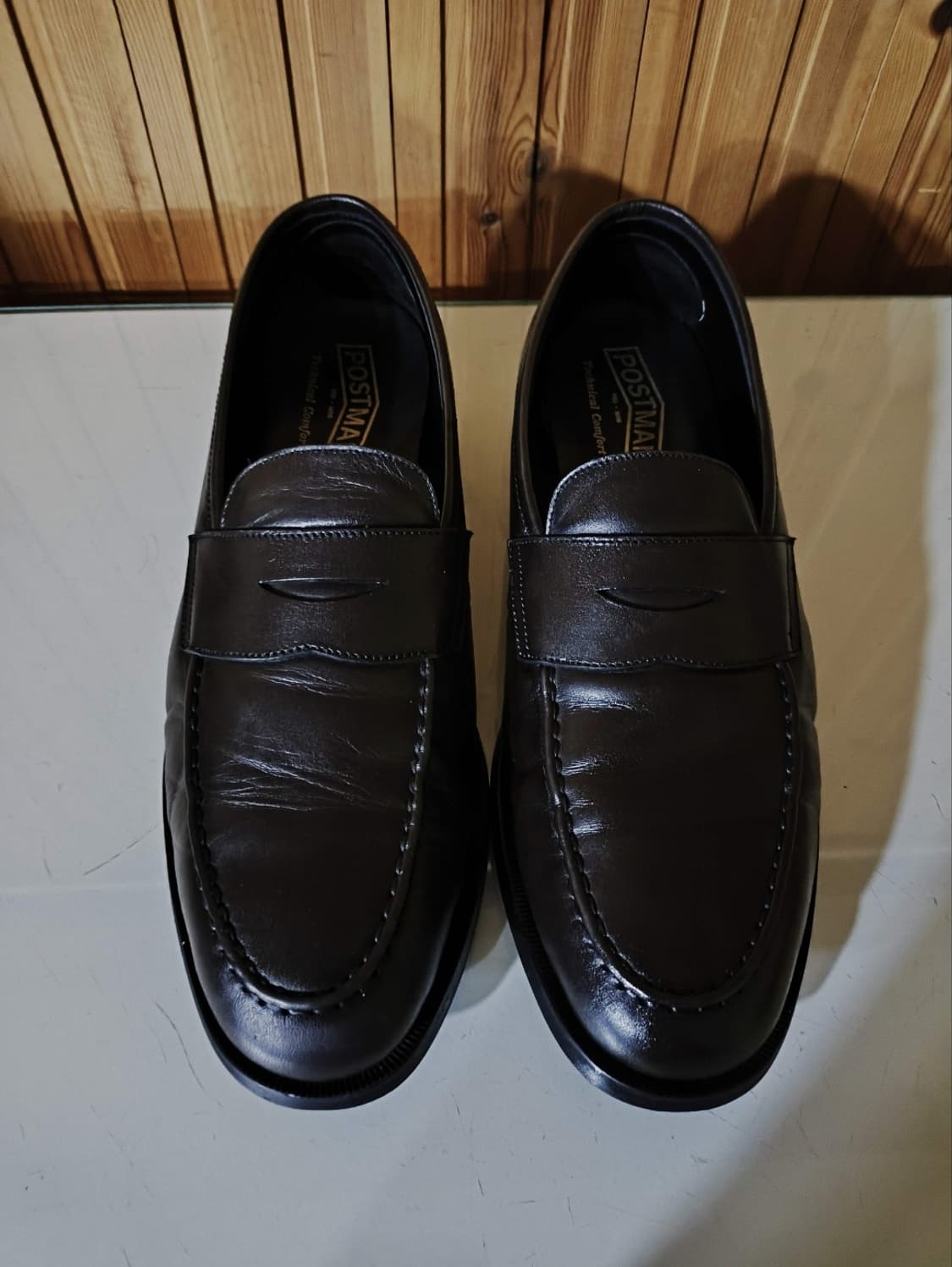 280mm 포스트맨 페니로퍼 다크브라운 구두 상품이미지1