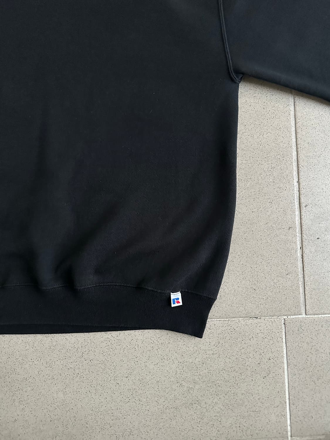90s 빈티지 러셀 스웻셔츠 블랙 XL 상품이미지3