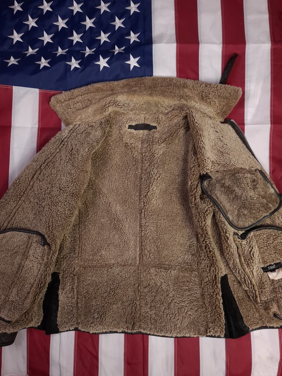 90's 일본판 리얼레더 무스탕 라이더자켓 상품이미지7