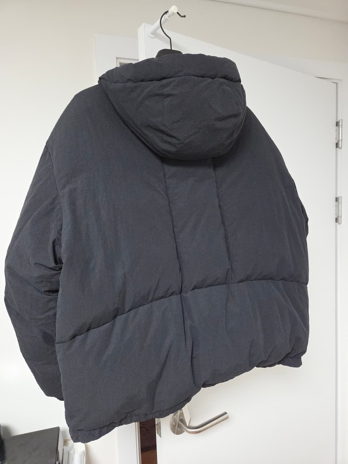 [새상품] 코오롱 커스텀멜로우 숏 구스다운 봄버패딩 블랙 L 상품이미지5