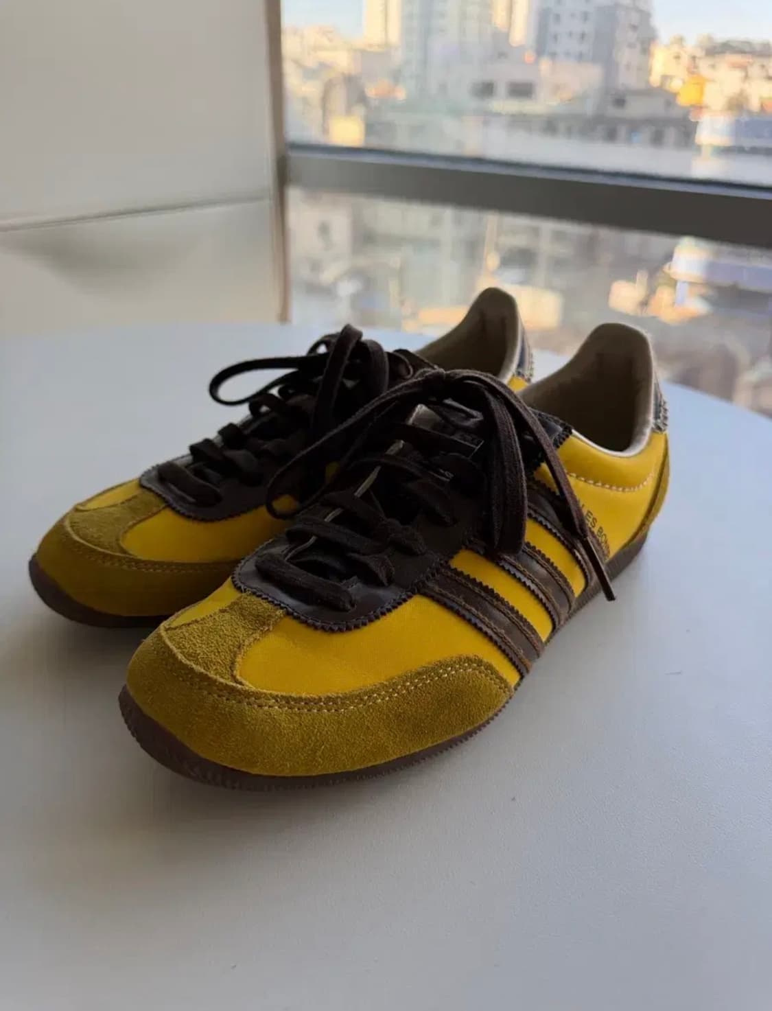 아디다스 웨일즈보너 재팬 옐로우 다크 브라운 260 상품이미지3