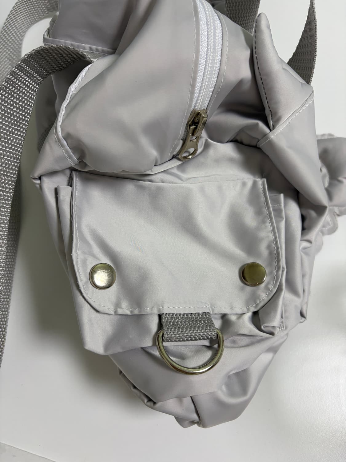 Nuyet 데빌 라운드 보스턴백 그레이 상품이미지6