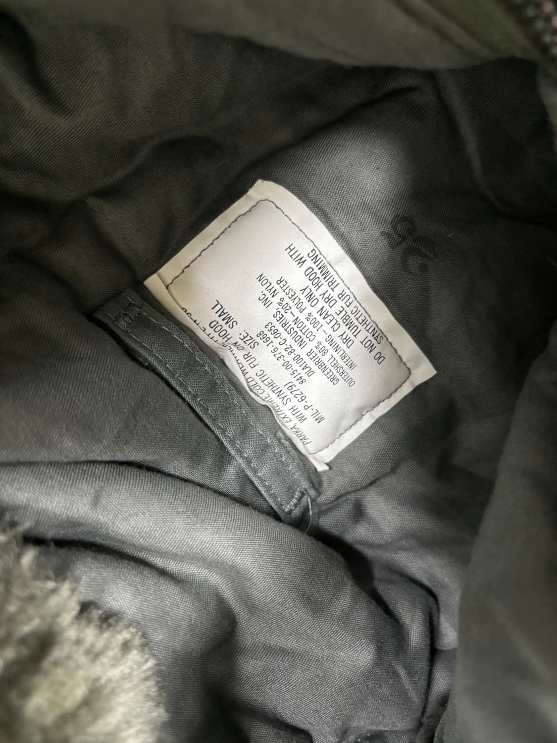 오리지널 미군 N3B 개파카 야상 데드스탁 새상품 상품이미지4