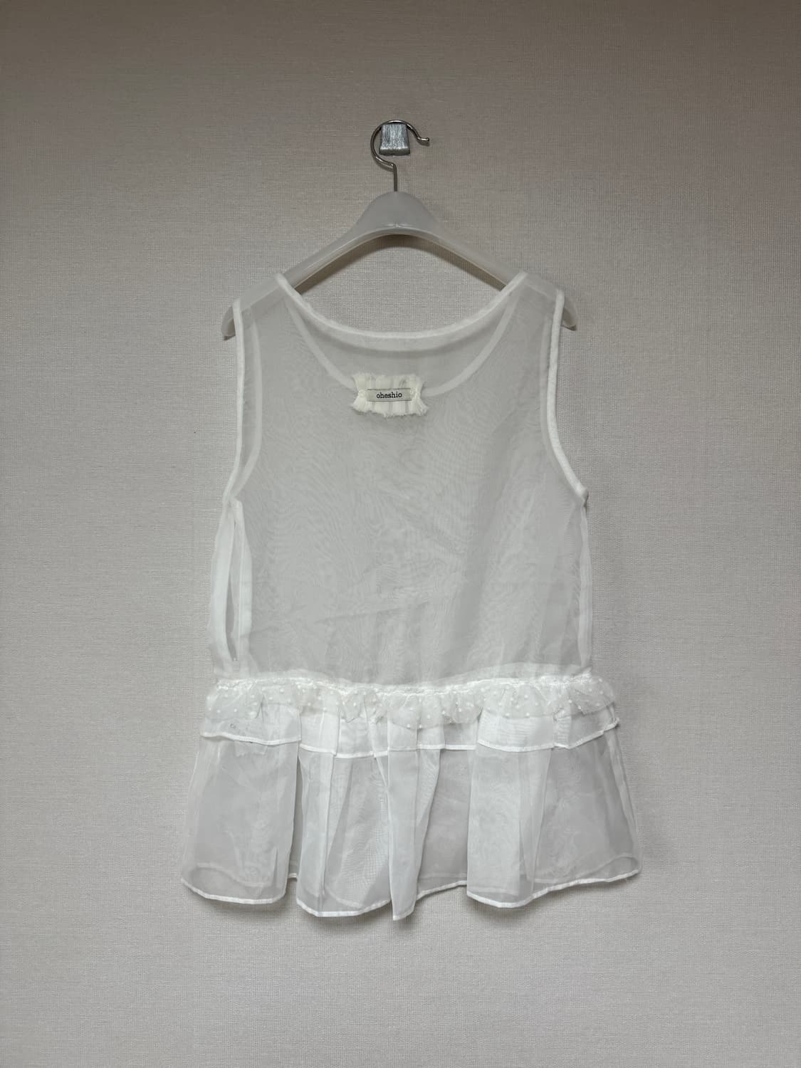 오헤시오 frill lace layered sleeveless top  상품이미지2