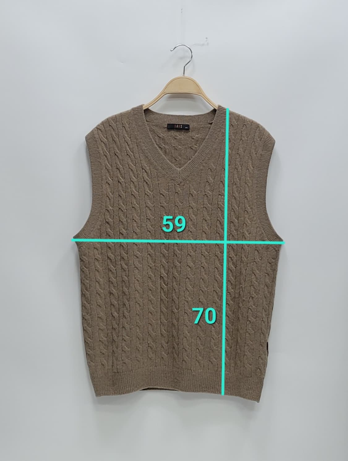 DAKS 닥스 케이블 울 알파카 니트 베스트 / 남 105
 상품이미지10