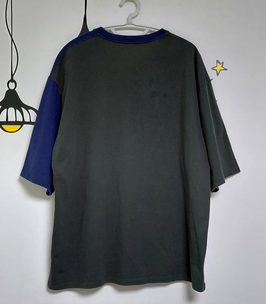 [XL] 그라니프(graniph) 판다 자수 컬러 배색 포켓 반팔 티셔츠 상품이미지7