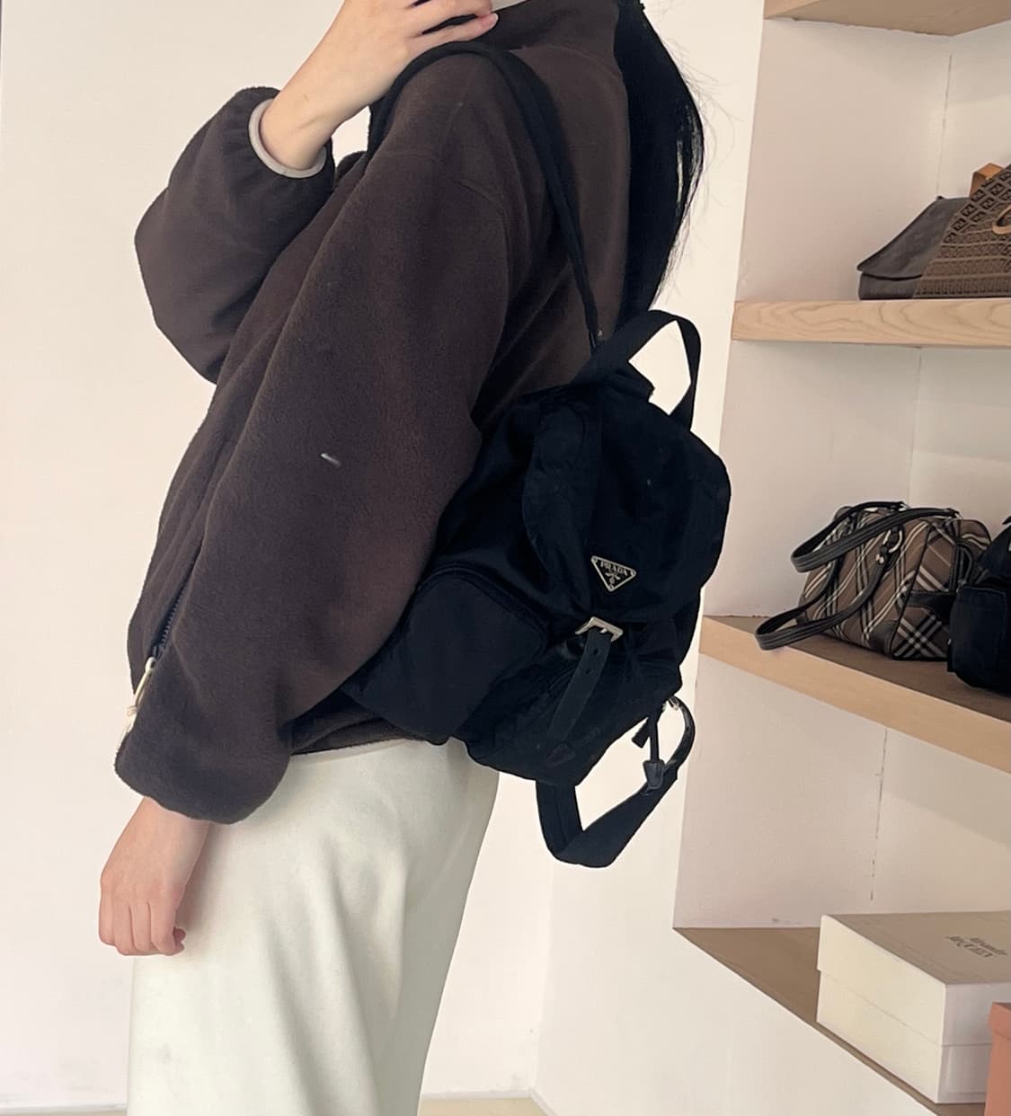 프라다 나일론 빈티지 백팩 스몰 상품이미지7