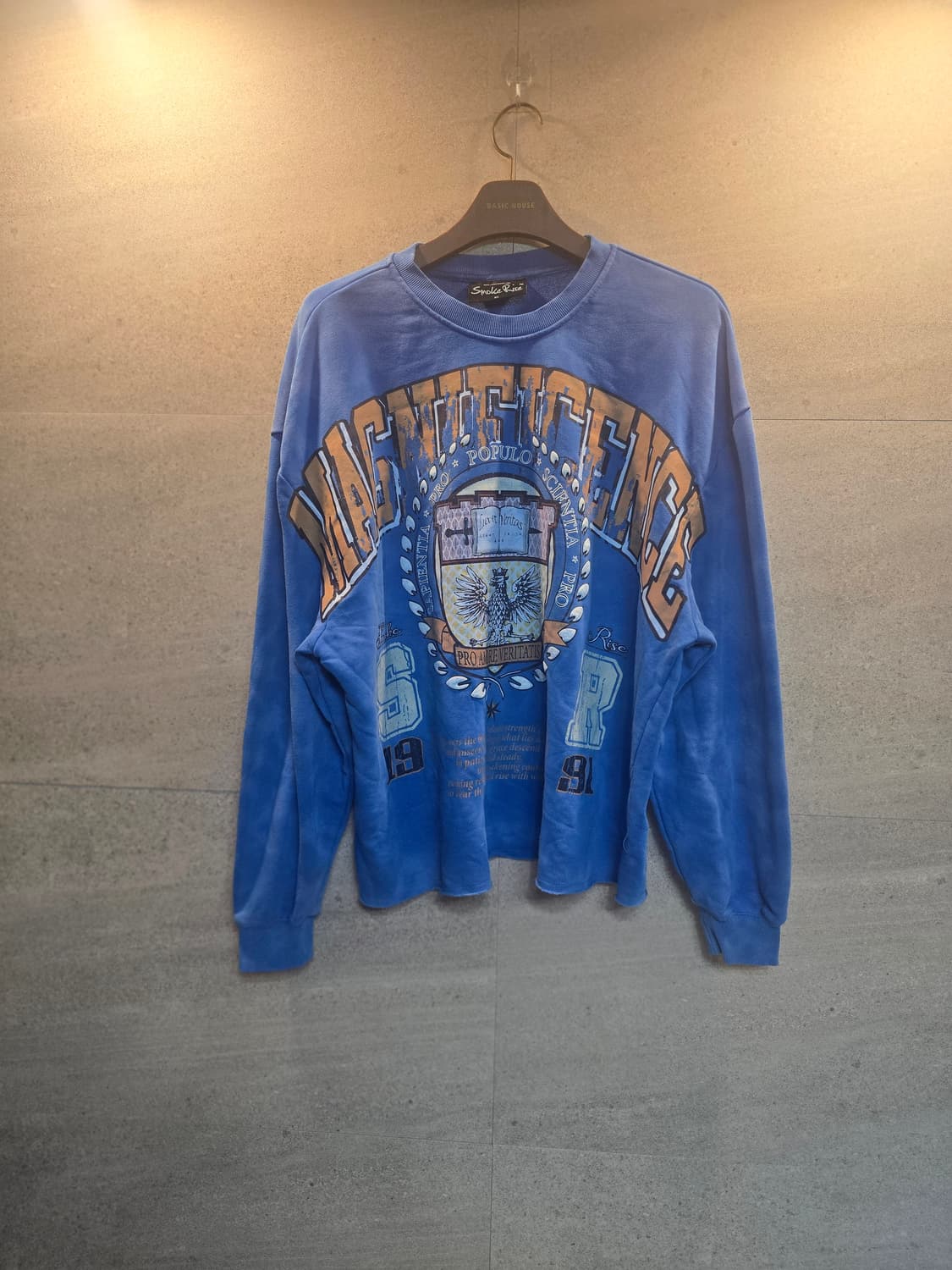 Smoke Rise. 블루 프린팅. 맨투맨 상품이미지1