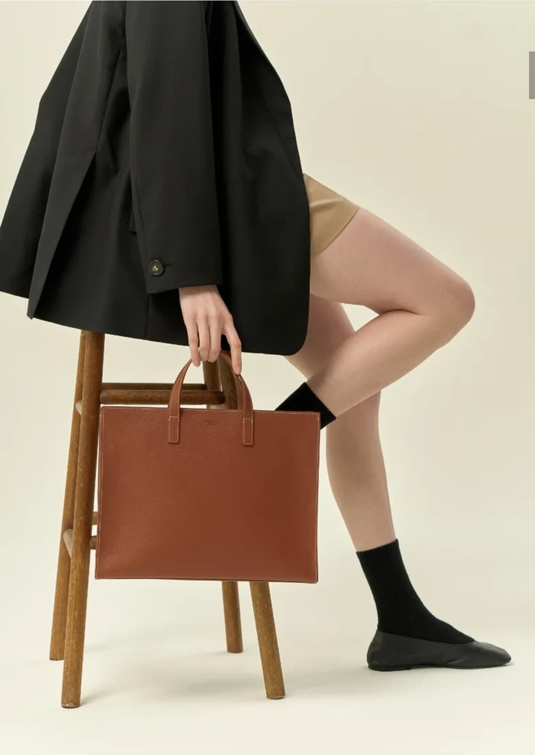 프록시엘 호리존 토트백 브라운 상품이미지7