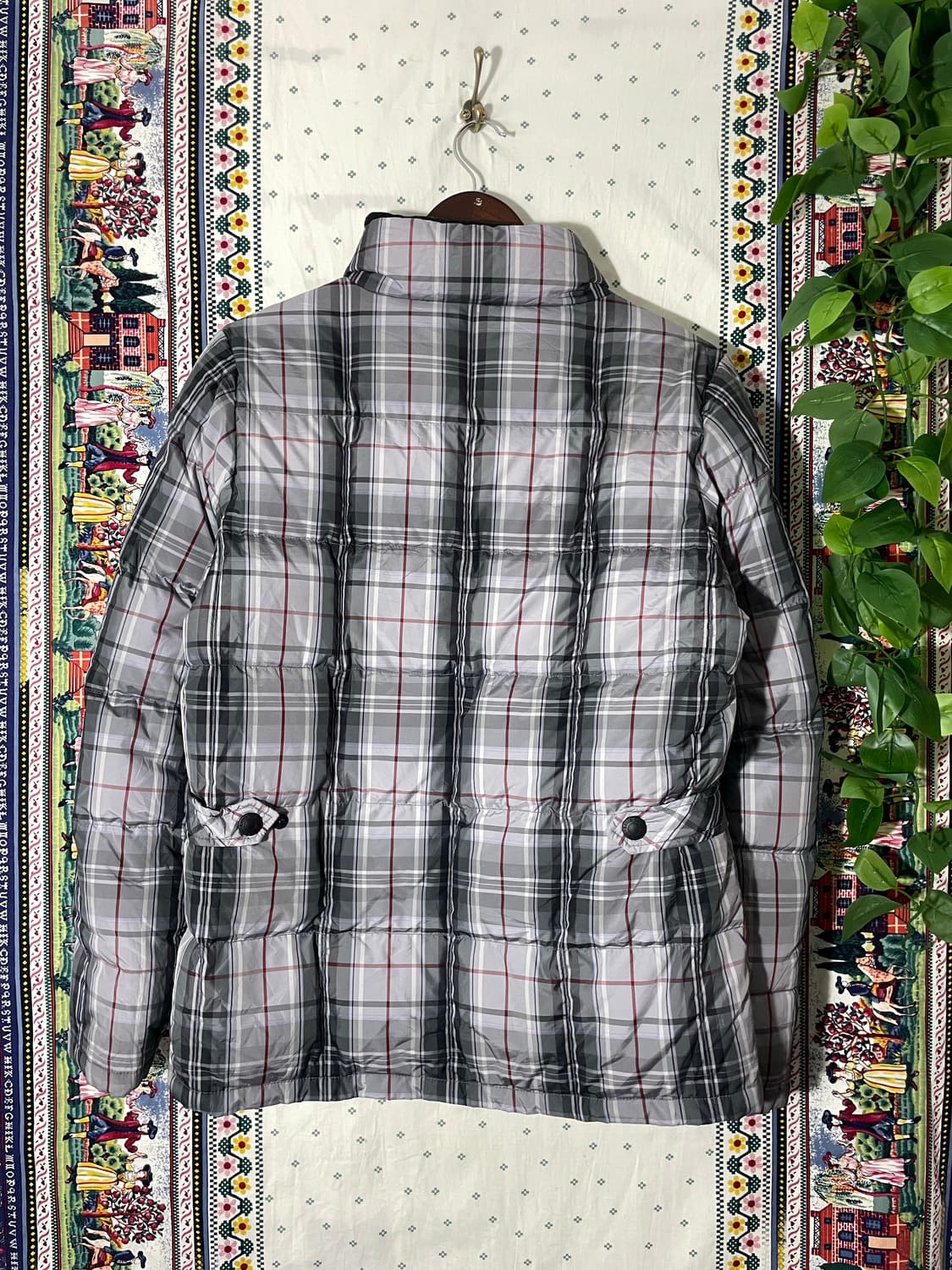 에디바우어 체크 다운 패딩 상품이미지2