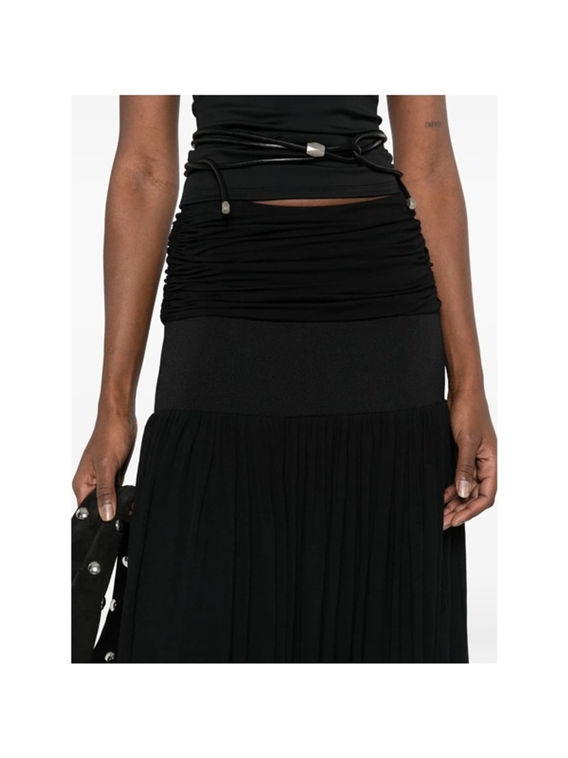 (새상품) Gumaguas 블랙 스커트 s 상품이미지5