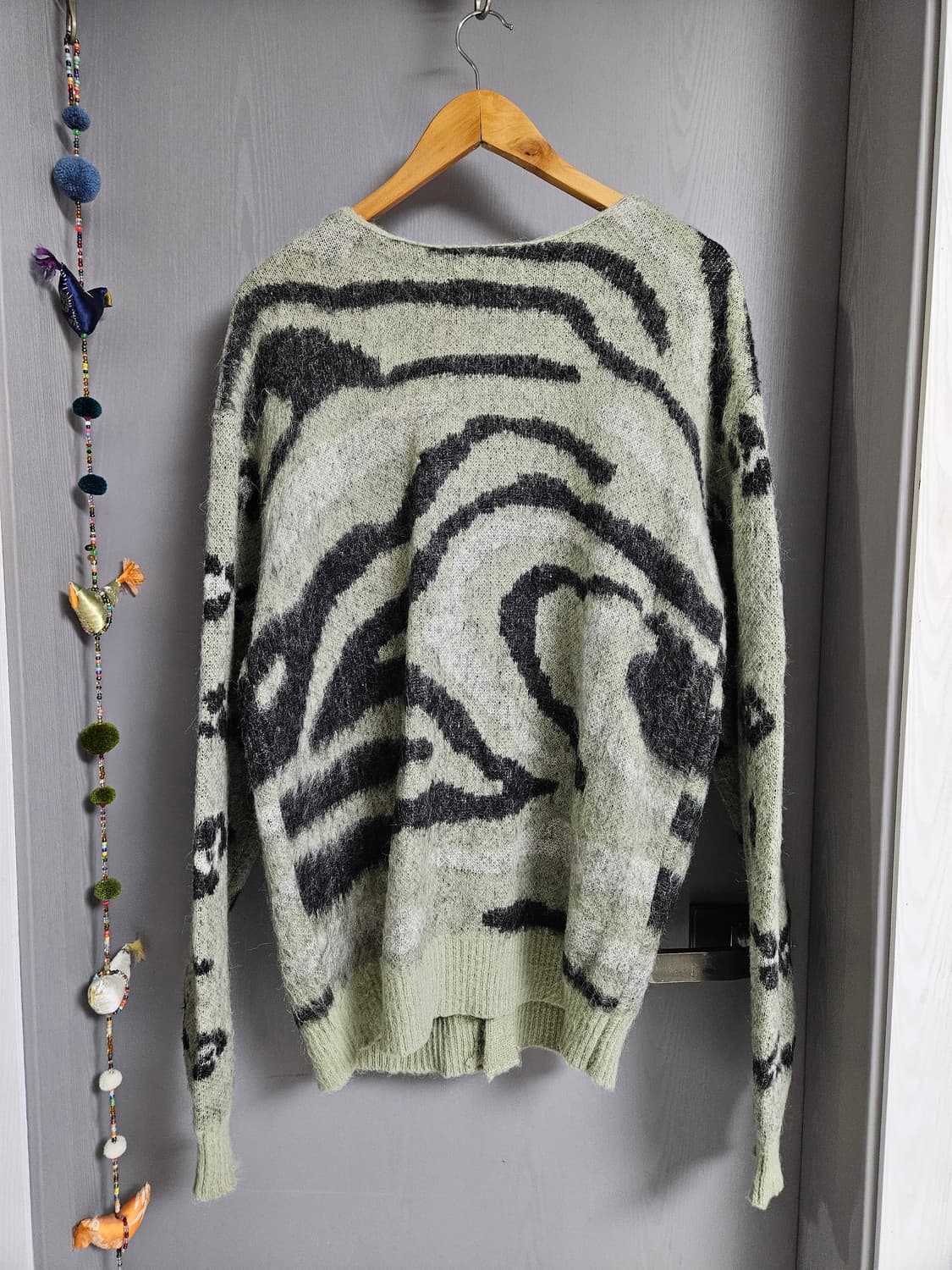 비바스튜디오 Vivastudio 패턴 모헤어 가디건 XL 상품이미지4