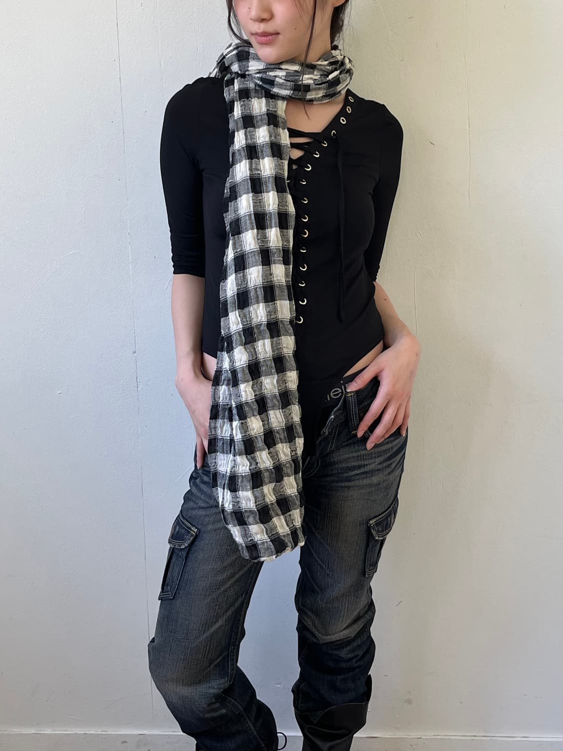 Vivienne westwood 멀티체크 머플러 상품이미지7