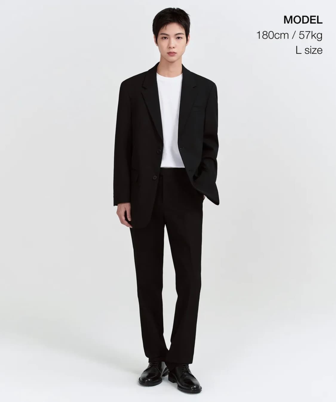 무신사 스탠다드 오버핏 블레이저 블랙 (정가 6.5만원) 상품이미지2