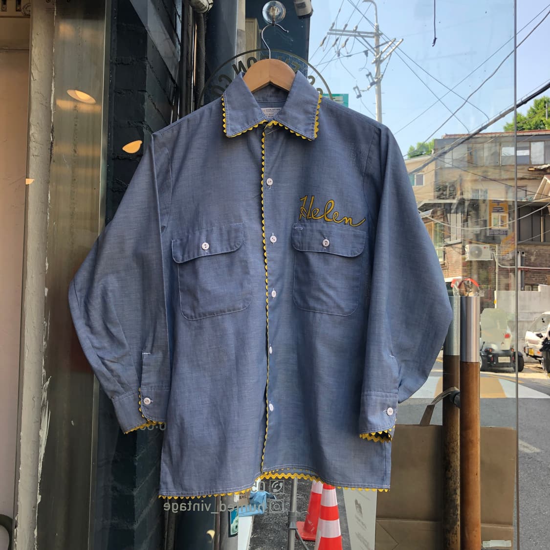 70s Bigmac chambray shirt-S 상품이미지1