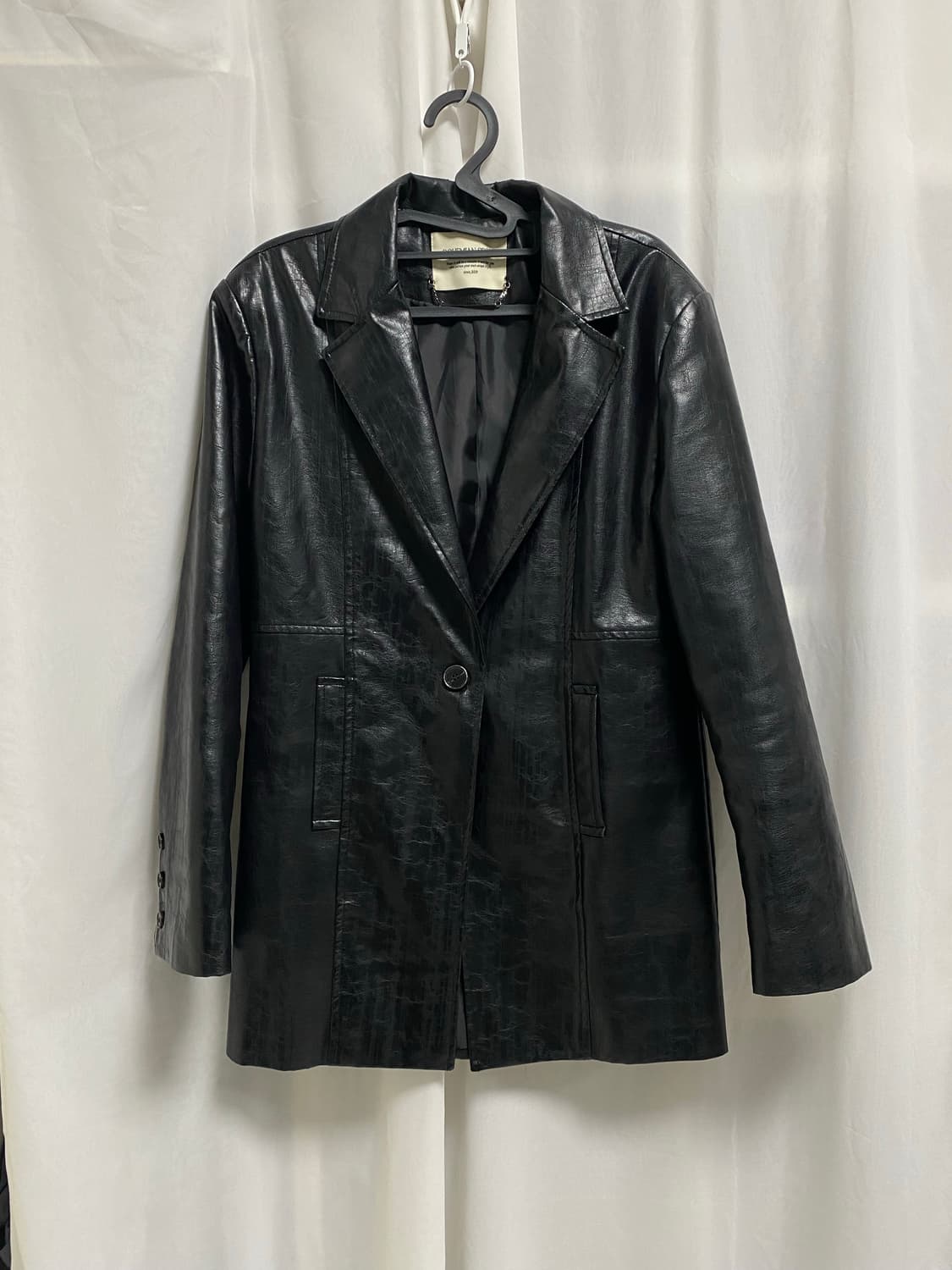 보헤미안서울 페이크 레더 자켓 보헴서  상품이미지4