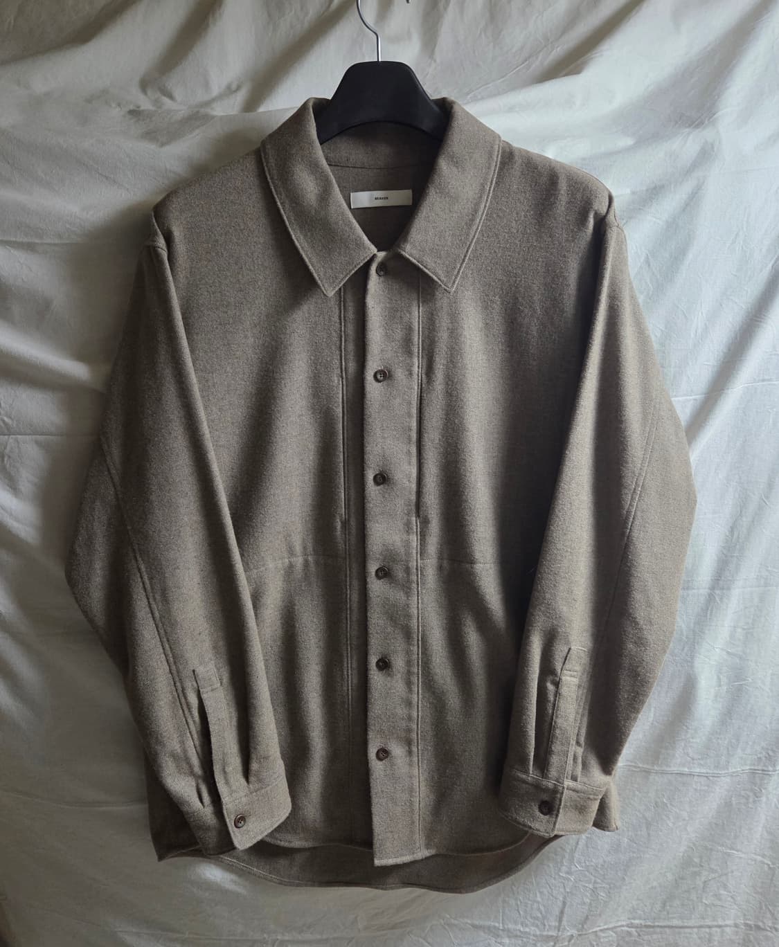 BEAKER 비이커 울 셔츠 자켓 브라운베이지 3 105 상품이미지1