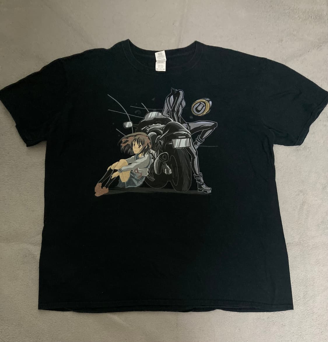 [2XL] 스즈미야 하루히 & 듀라라라 부틀렉 애니메이션 티셔츠 상품이미지1