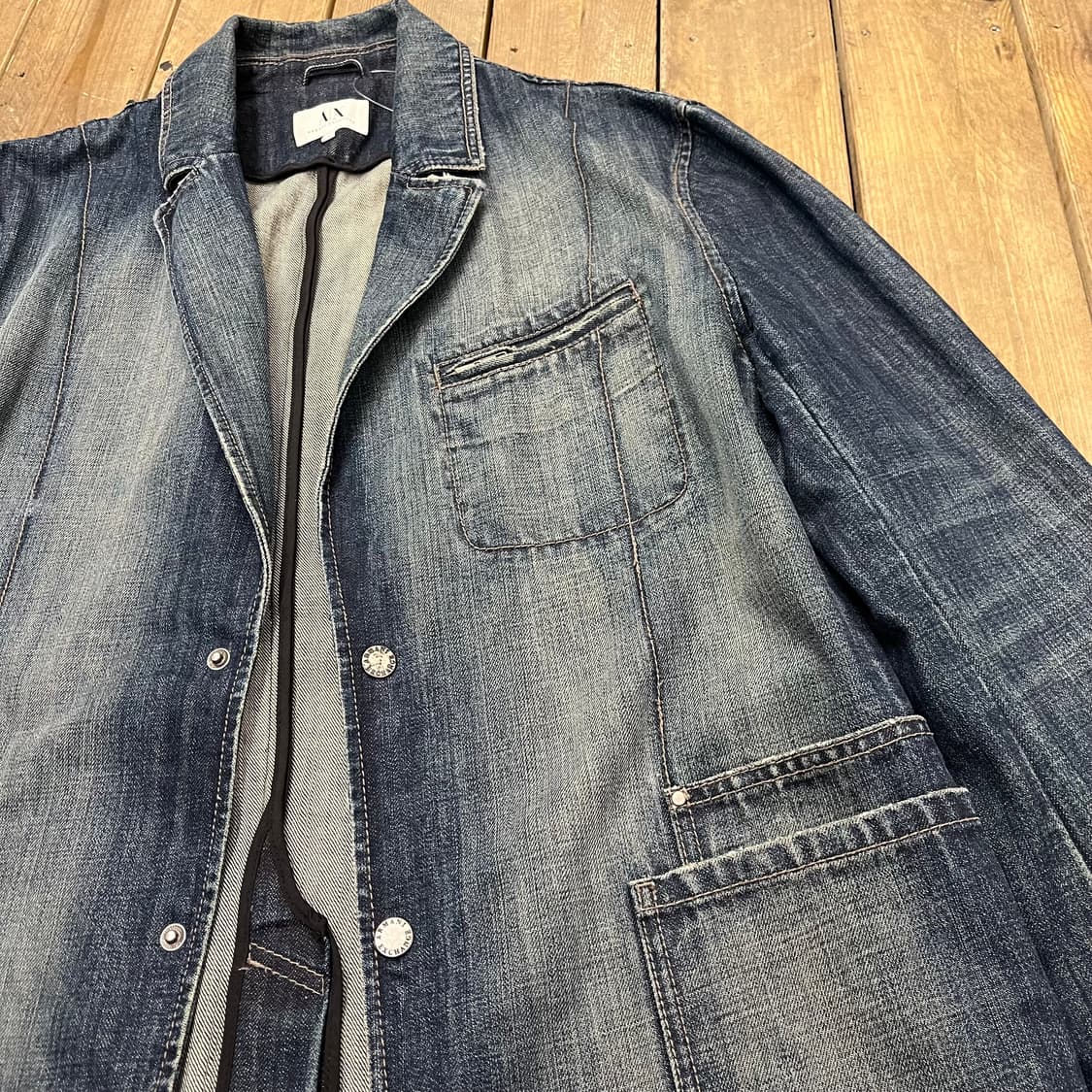 아르마니 데님 워시드 카코트 자켓  상품이미지3