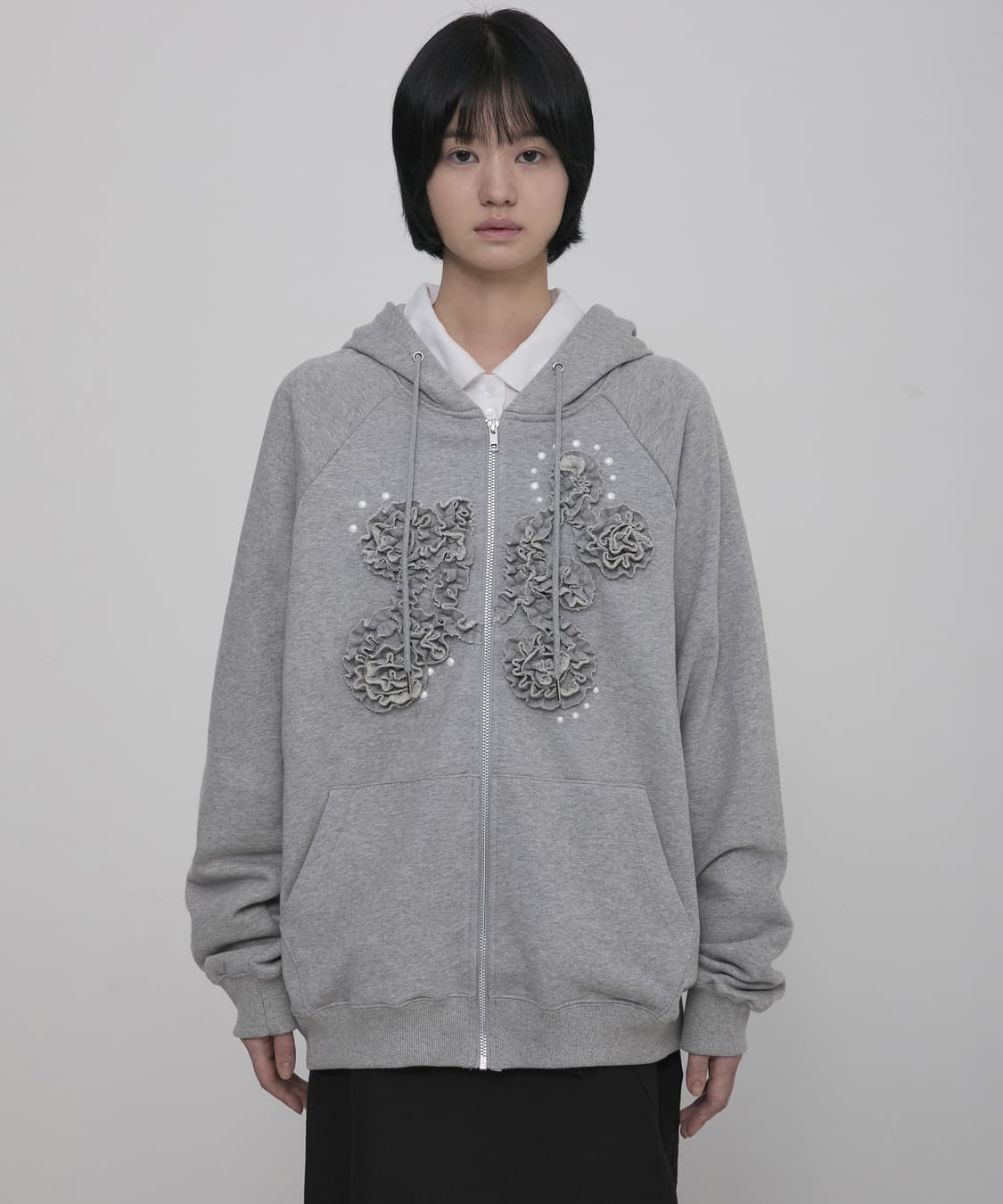 플레어업 후드집업 Ruffle Zip Hoodie 상품이미지3