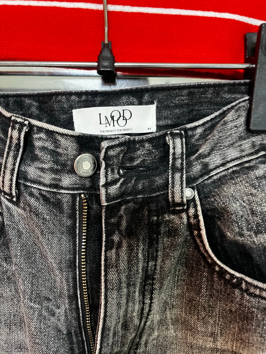 엘무드 맥스와이드 데님 볼트 블랙 상품이미지2