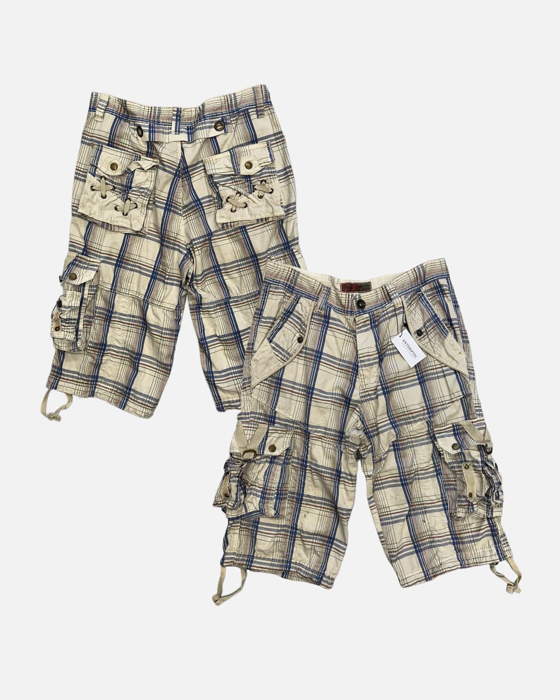 check detail cargo shorts 상품이미지1