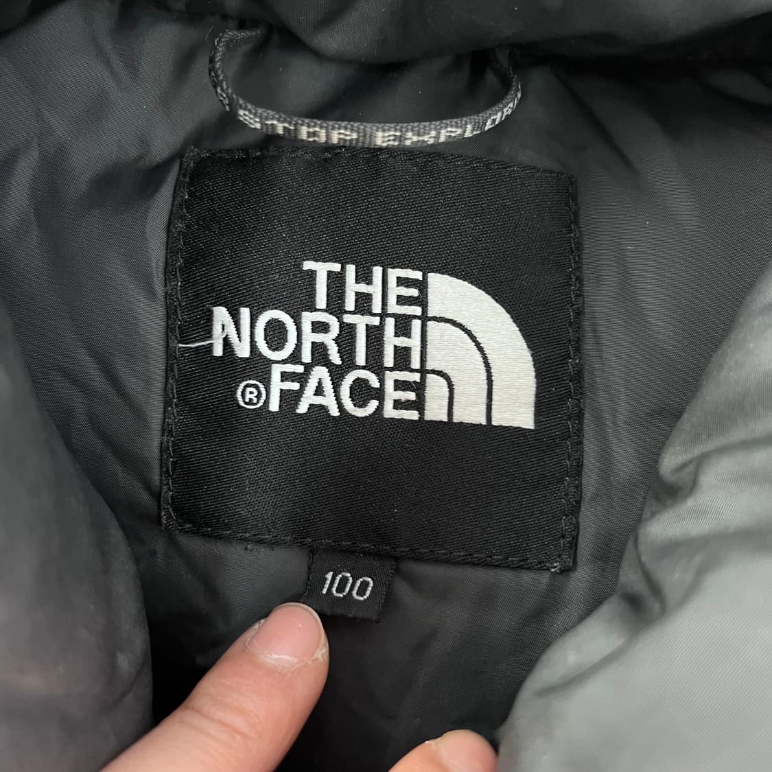 100 노스페이스 1996 눕시 700 카키 패딩 상품이미지3