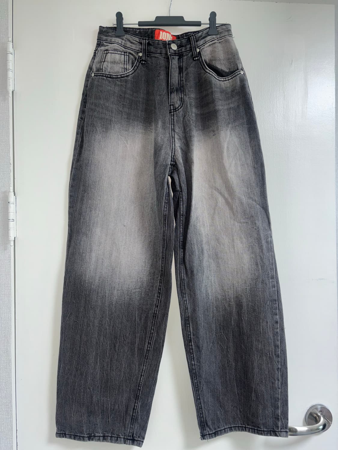 101 CHASER 흑청 와이드 데님 팬츠 상품이미지1