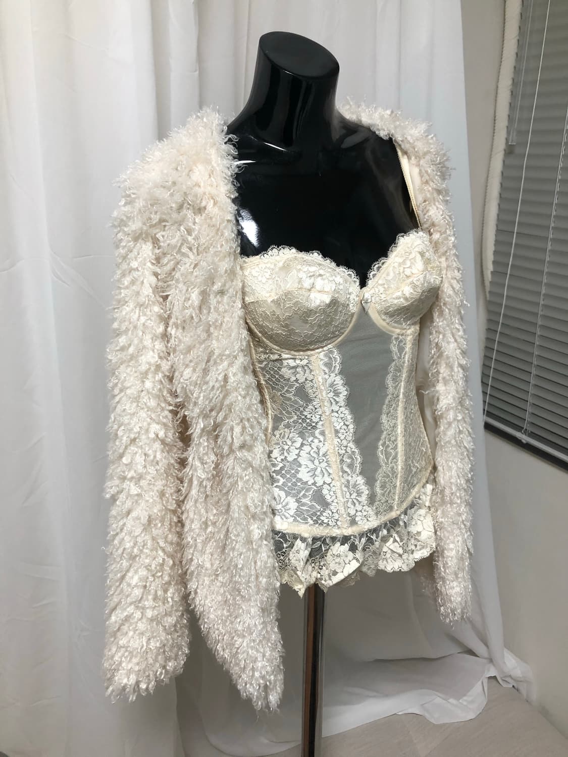 화이크 그런지 퍼가디건 상품이미지3