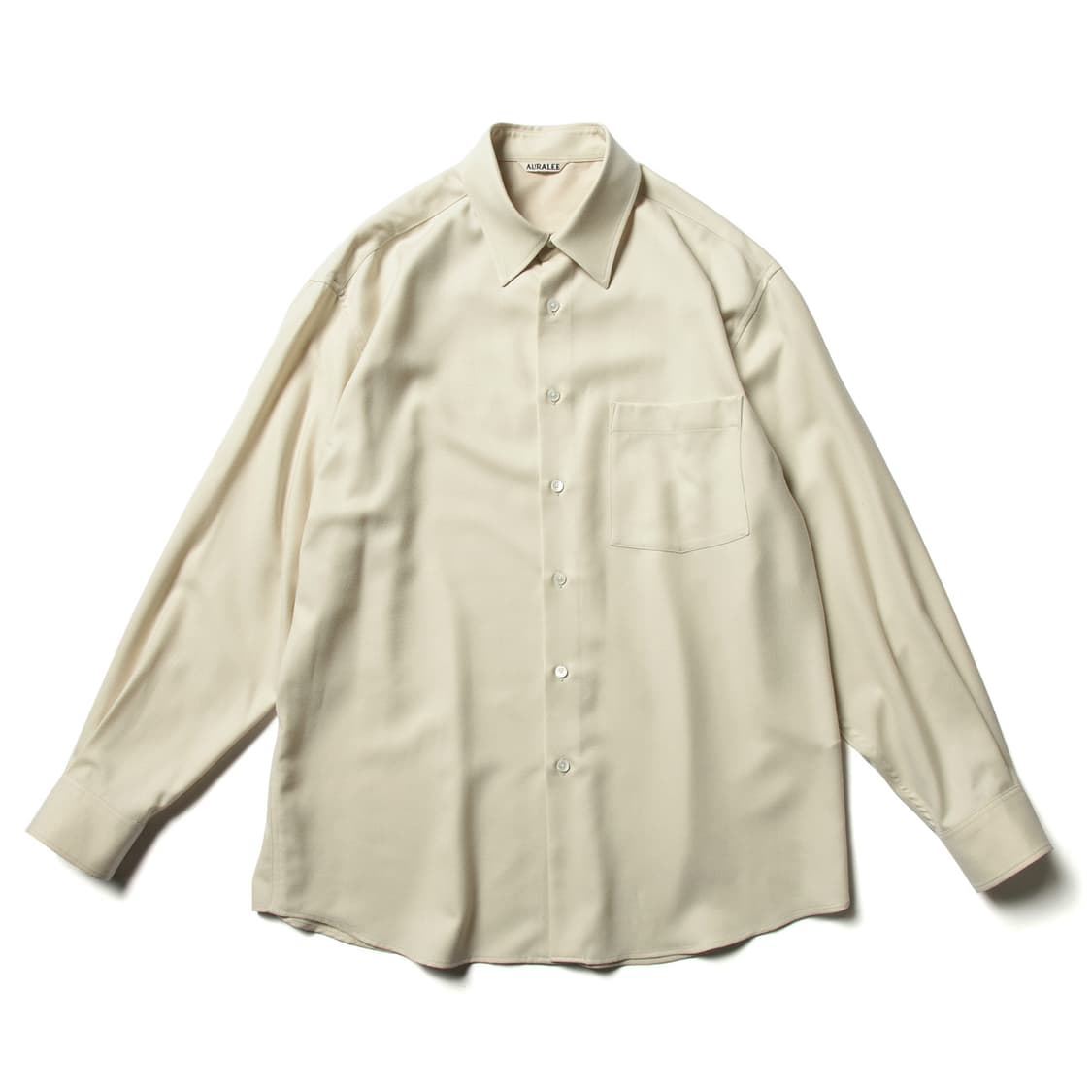 [5] 오라리 슈퍼 라이트 울 셔츠 아이보리 상품이미지7