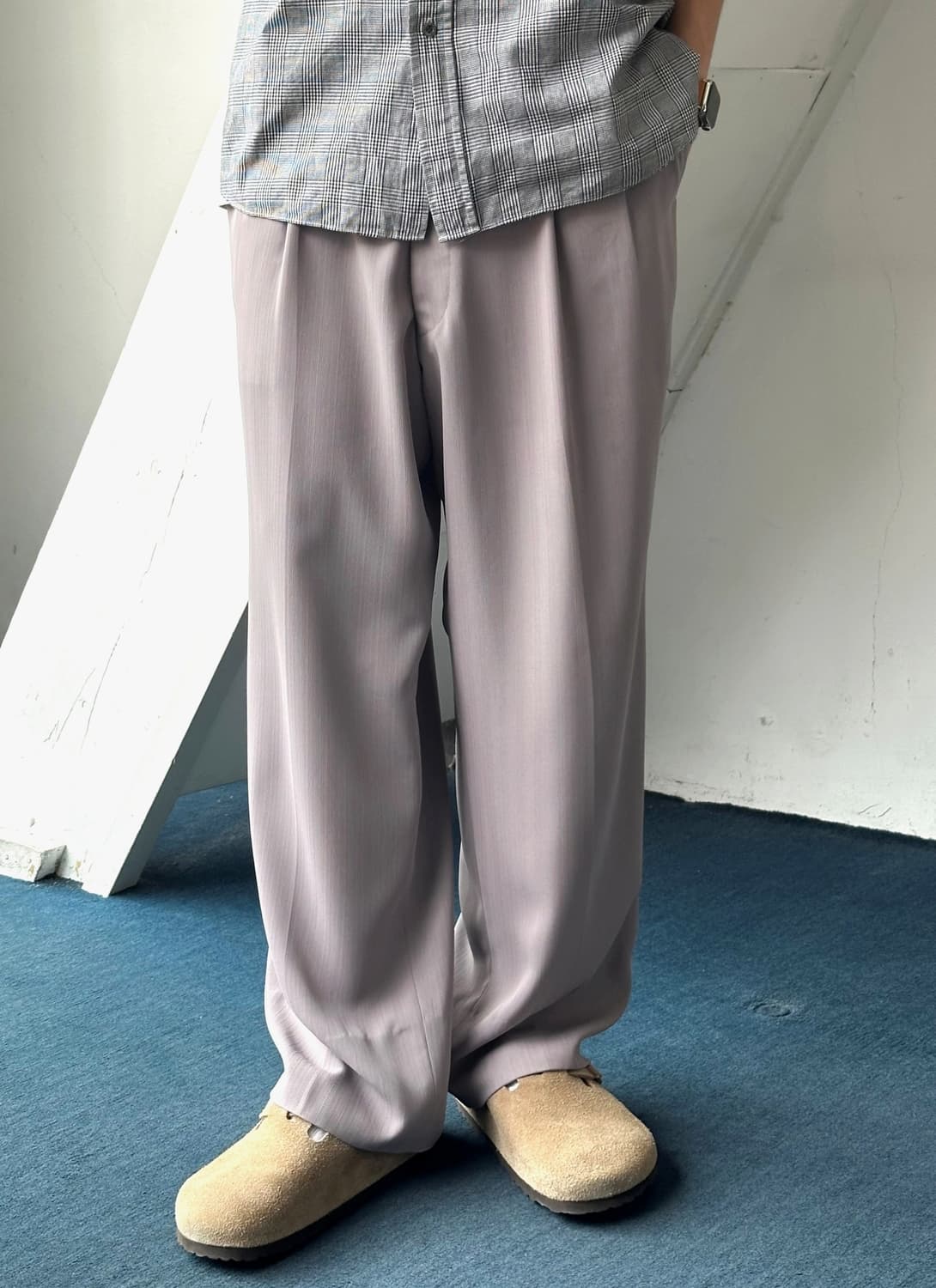 Tropical poly 2 pleats trouser 상품이미지9