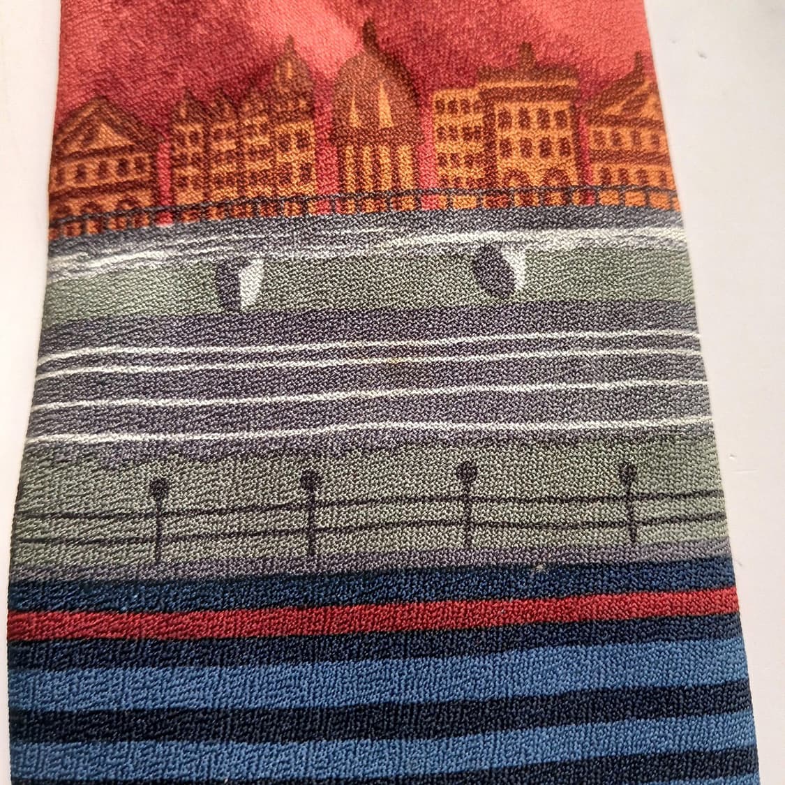 타이렉 찰스튼 실크 건축 실루엣 넥타이 9.6cm A등급 A18664
 상품이미지6