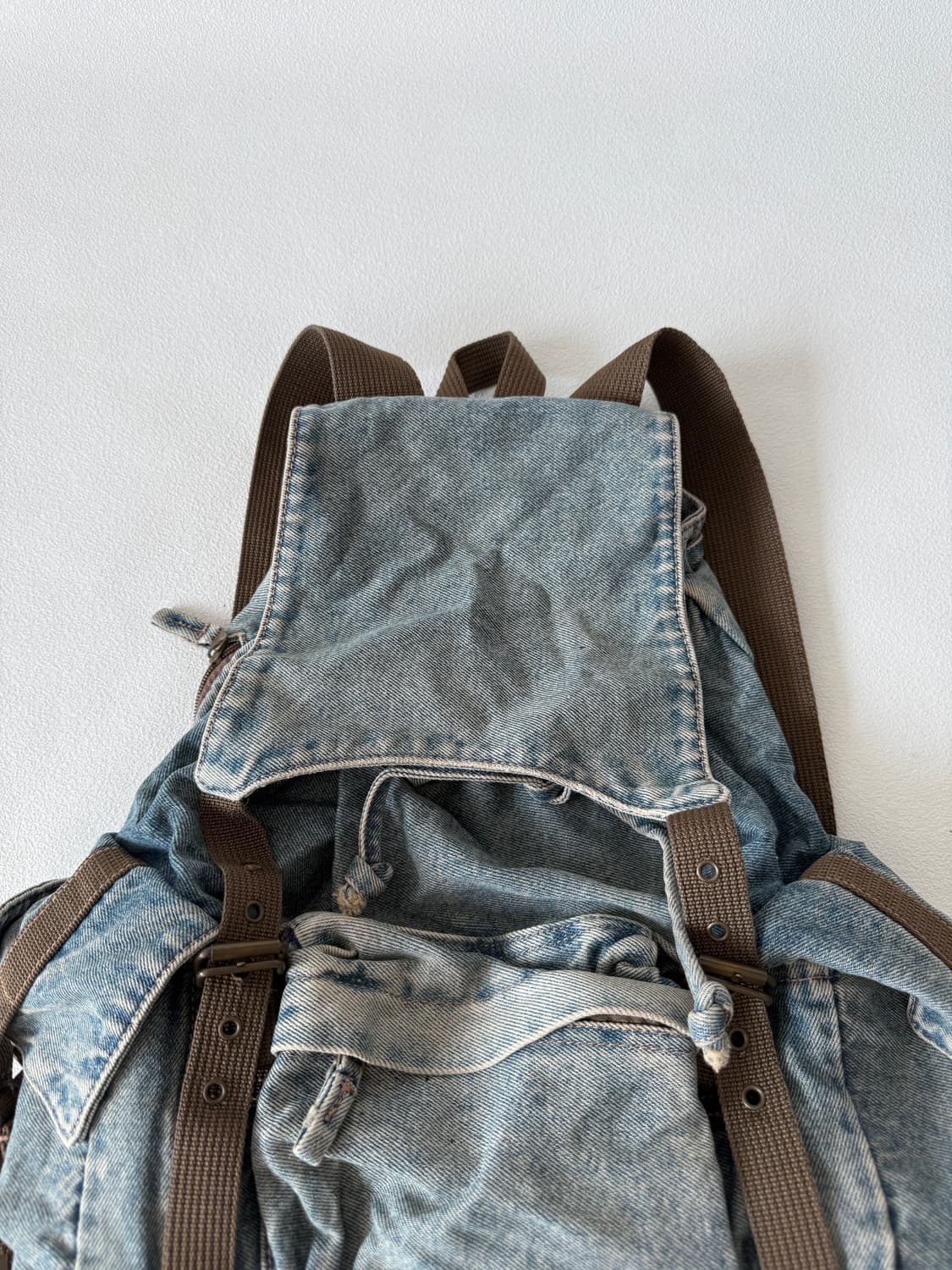 Pre owned 데님 3포켓 백팩 상품이미지3