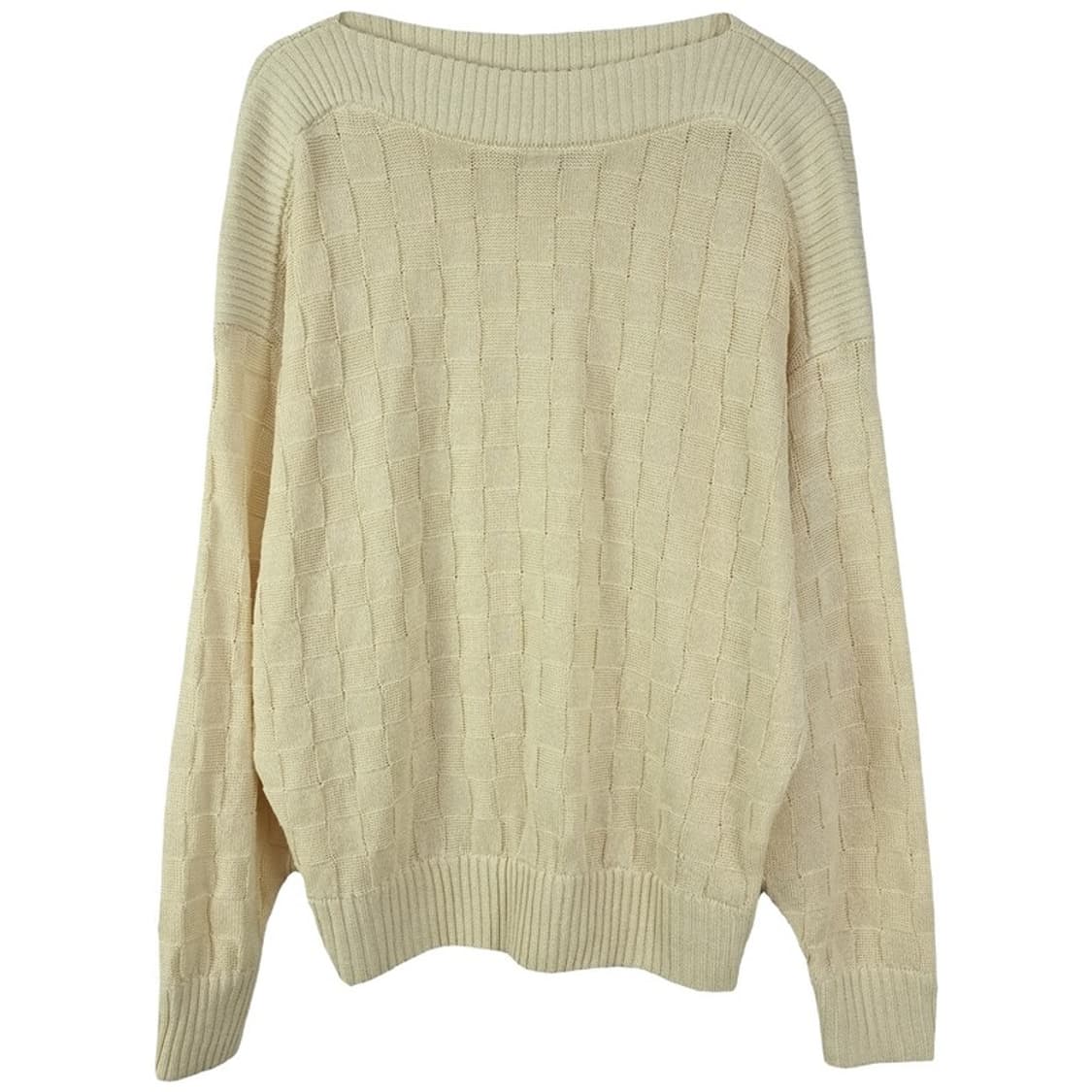 [오가프] 루즈핏 인트레치아토 니트 아이보리 M18600 상품이미지2