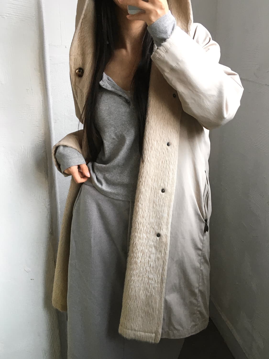 Max Mara 막스마라 리버시블 후드 코트  상품이미지1