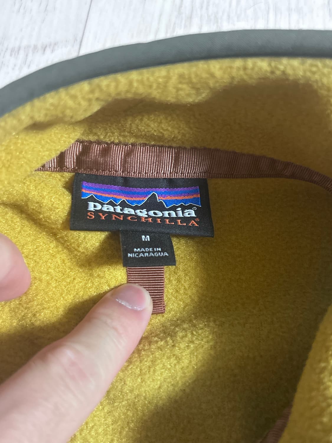파타고니아 신칠라 망고 머스타드 그린 M 상품이미지2