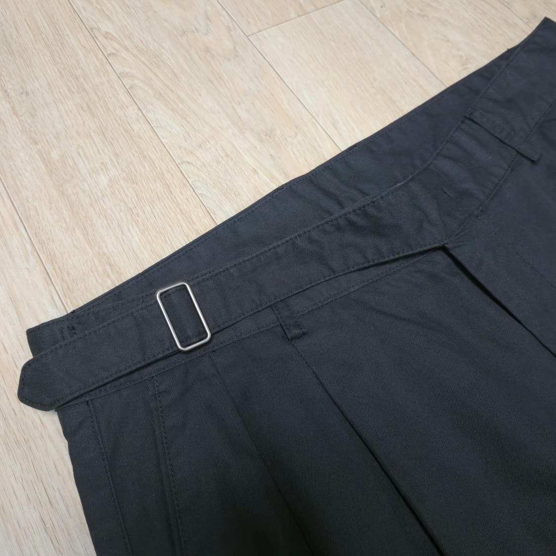 34) 무신사 스탠다드 블랙 치노 코튼 구르카팬츠 상품이미지3