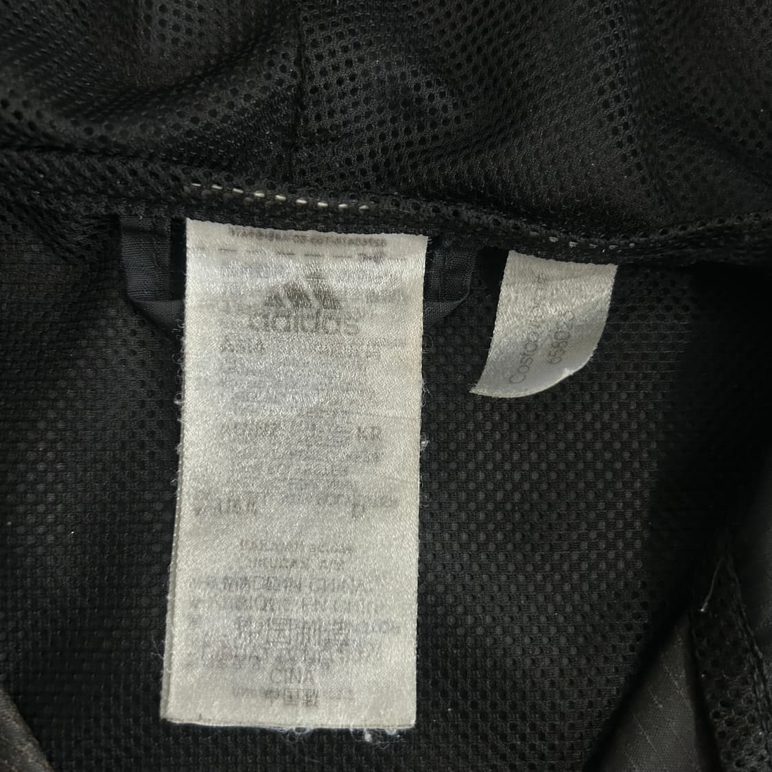 Adidas 아디다스 삼각로고 불랙 후드 바람막이 상품이미지6