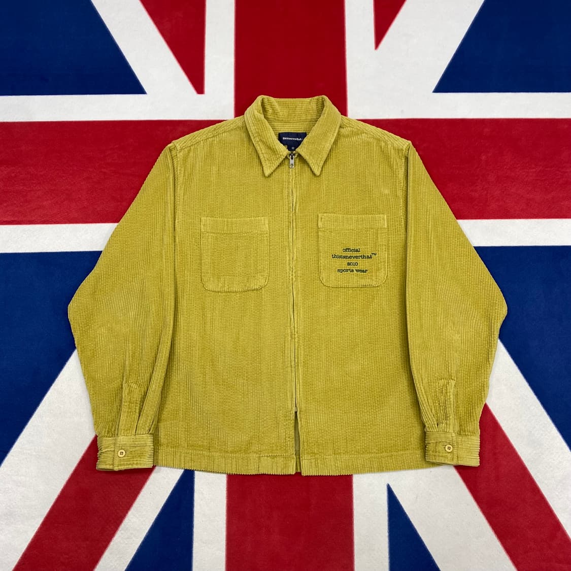 디스이즈네버댓 코듀로이 집업셔츠 M 실측 L  상품이미지1