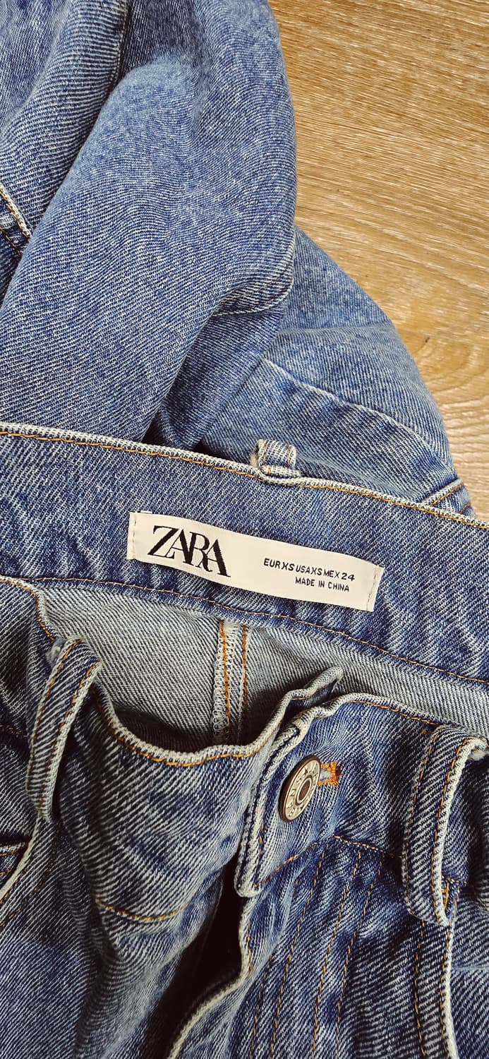 24) zara 자라 카고 데님 롱스커트 XS /컨디션최상 상품이미지4